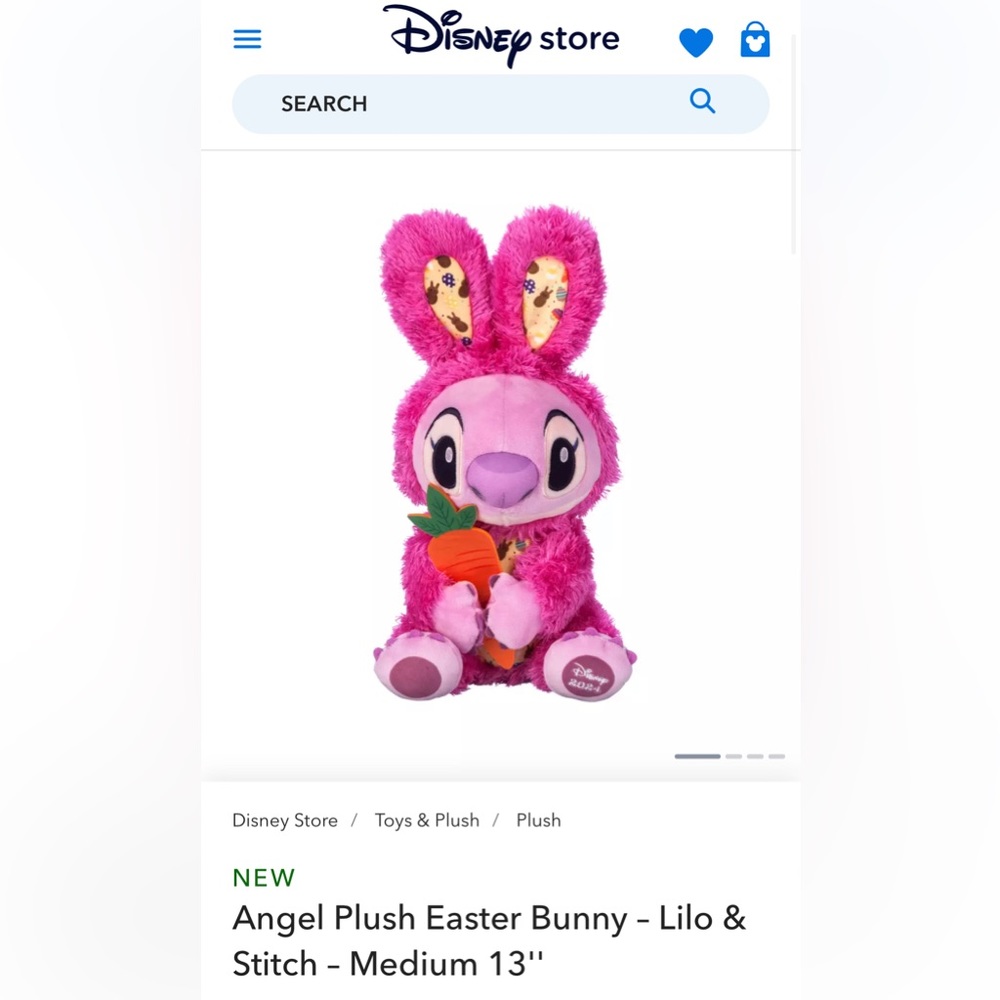 Angel Easter bunny plush